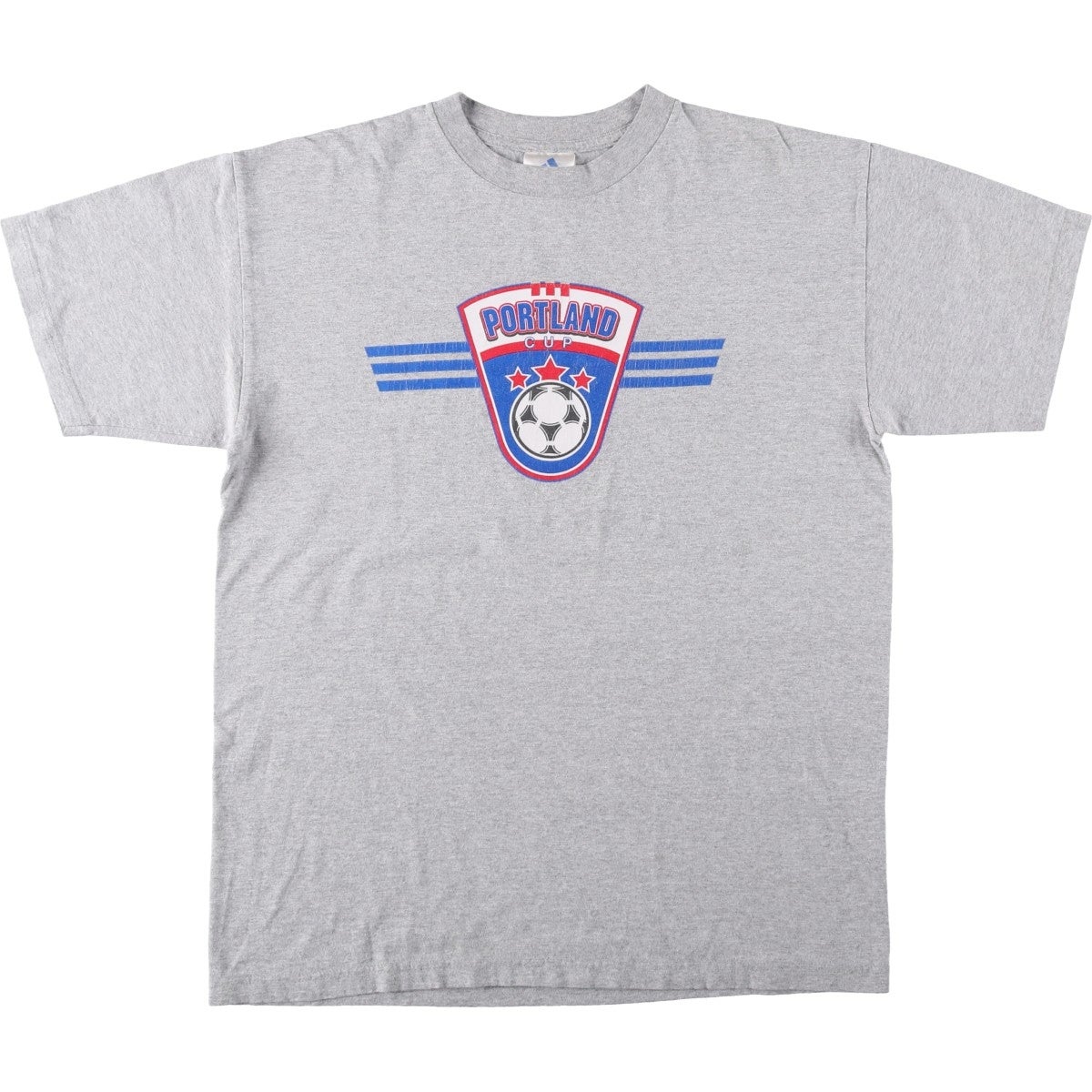 古着 00年代 アディダス adidas ロゴプリントTシャツ メンズL相当