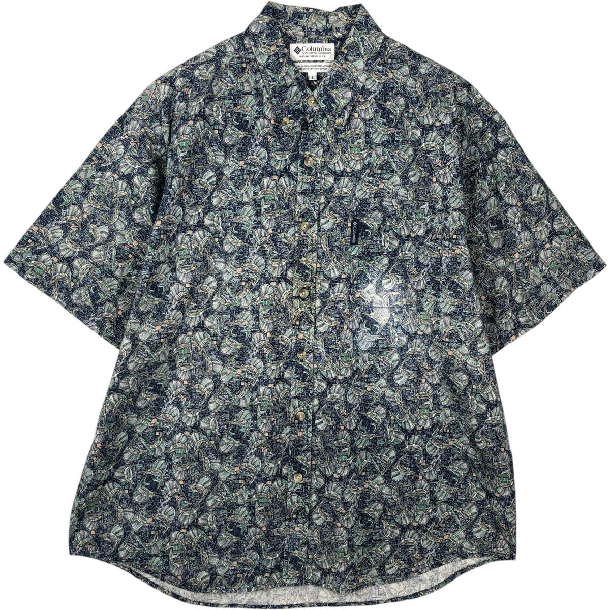 古着 90年代 コロンビア Columbia 迷彩柄 ダックハンターカモ 半袖