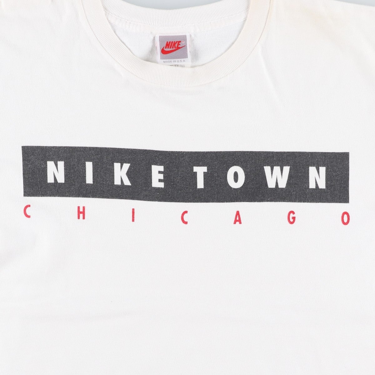 古着 90年代 ナイキ NIKE TOWN 銀タグ ロゴプリントTシャツ USA製