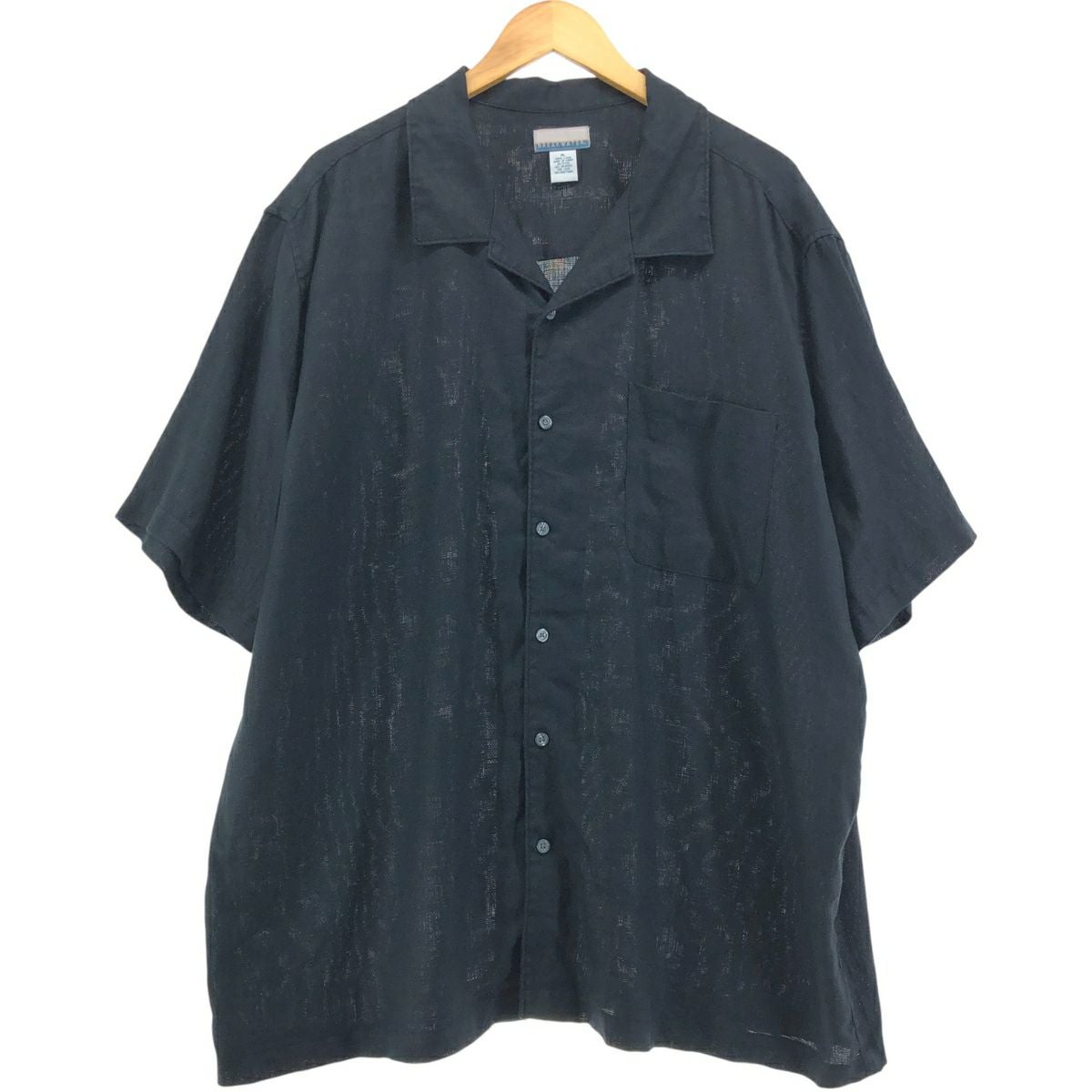 古着 90年代～ BREAKWATER 半袖 オープンカラー リネンシャツ ボックス