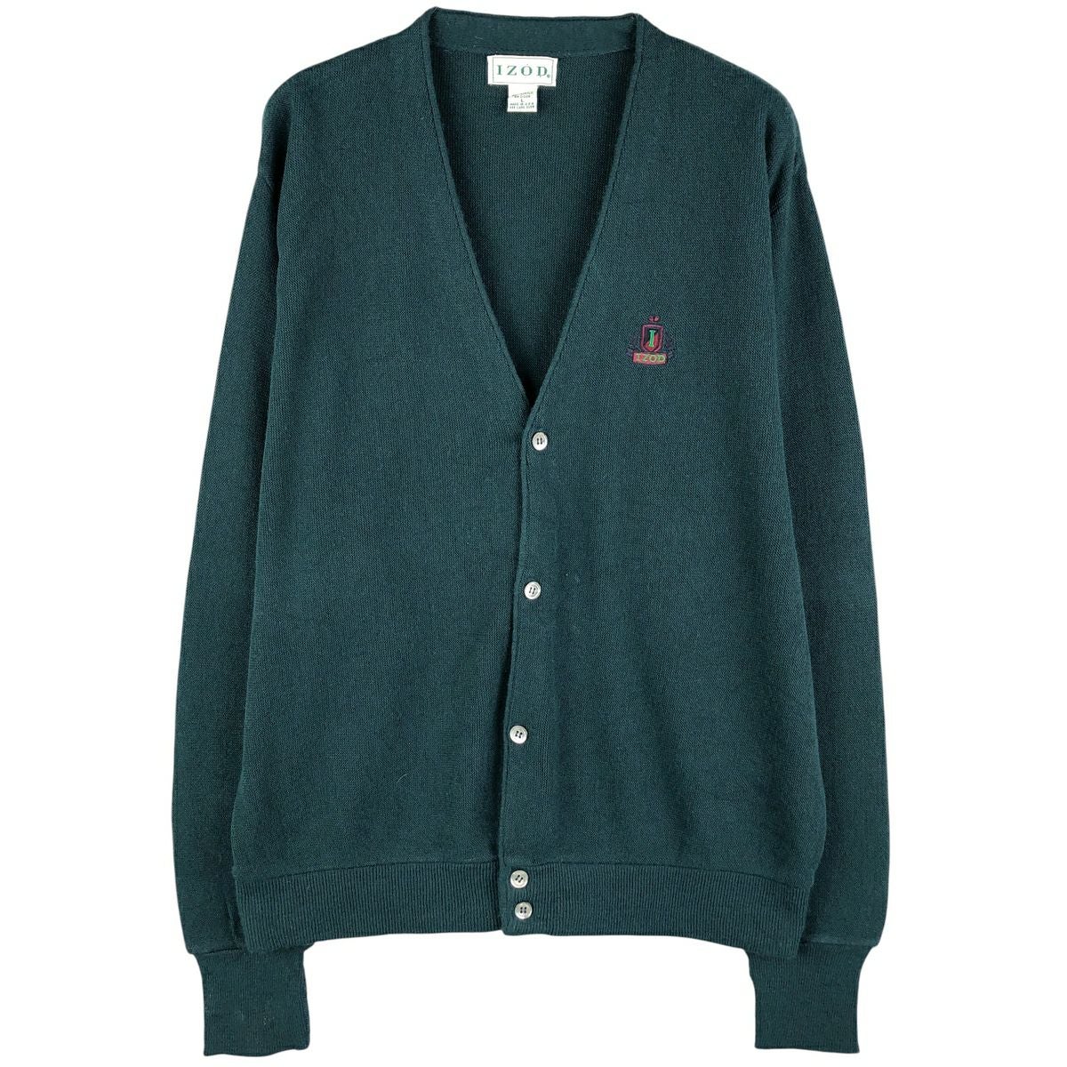 古着 90年代 アロー Arrow TOURNAMENT アクリルニットカーディガン USA