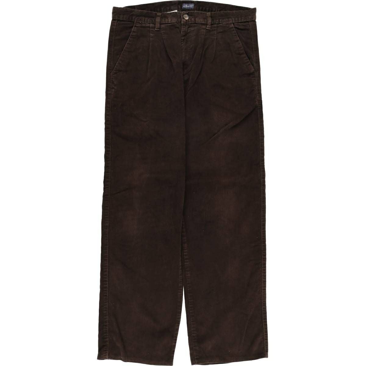 古着 GUCLIERI ツータック コーデュロイパンツ 46 メンズw31相当
