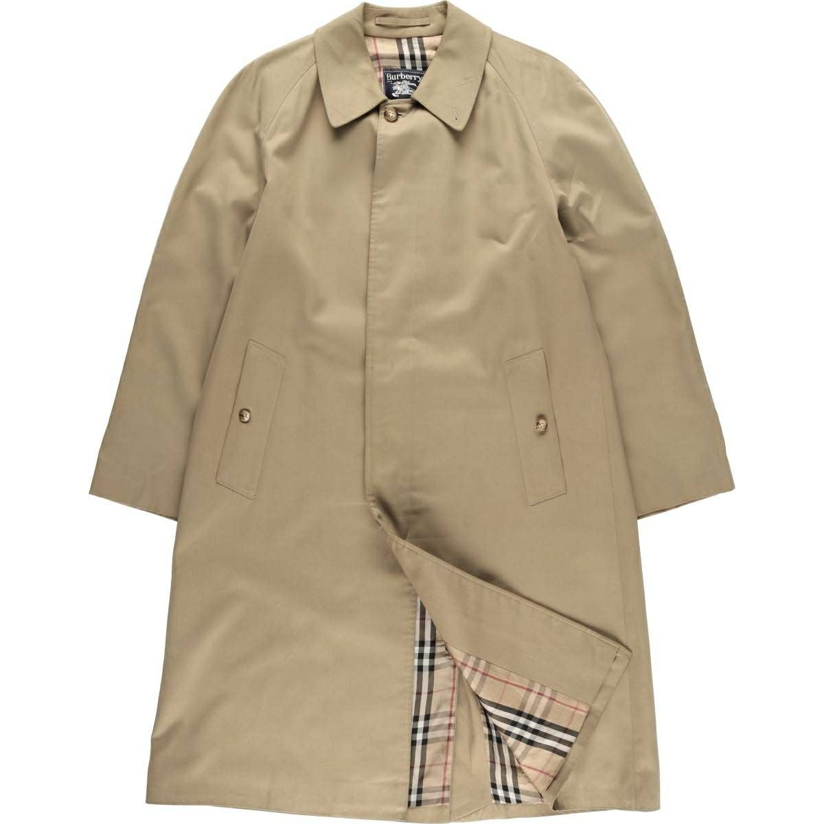 古着 アクアスキュータム Aquascutum AQUA5 ステンカラーコート バルマ
