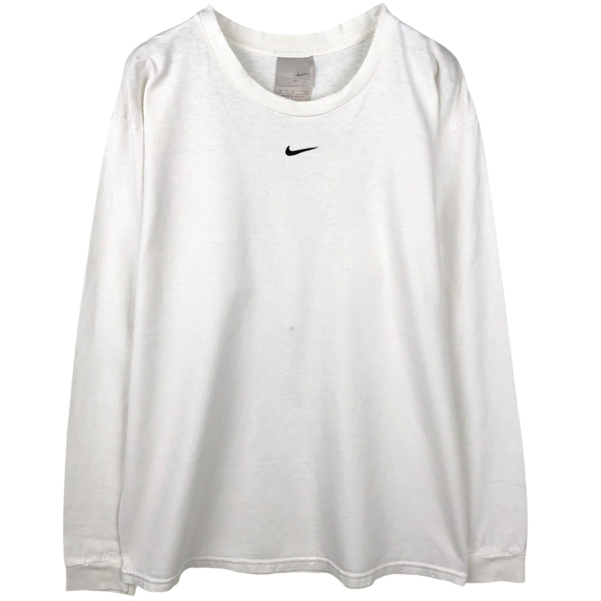 00s NIKE archive ロンＴ 古着 00年代 ナイキ NIKE センターロゴ ロングTシャツ ロンT メンズM