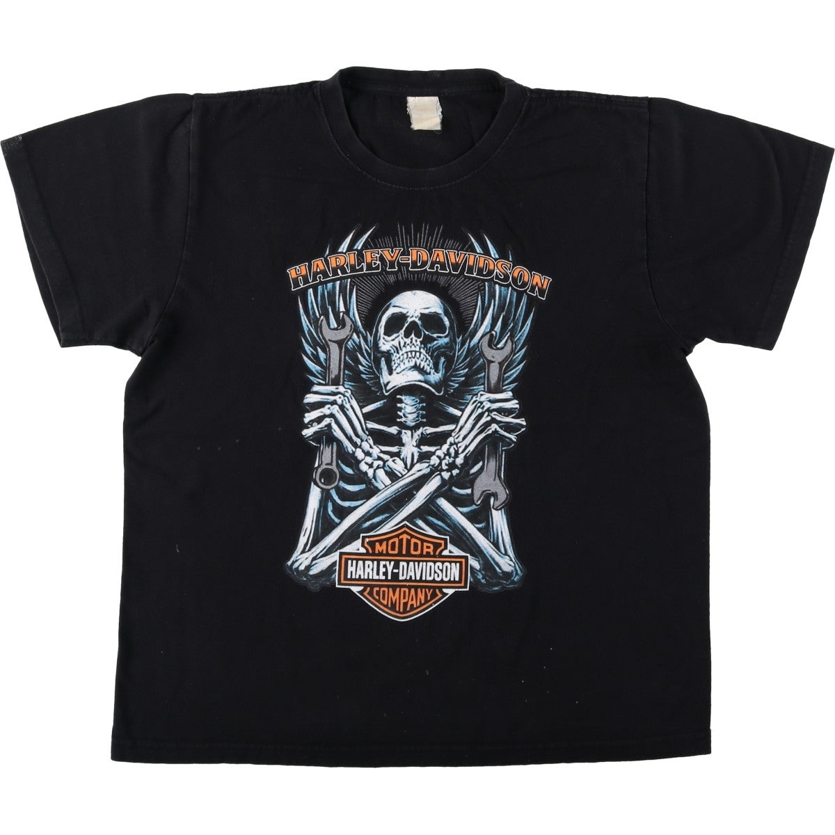 古着 ハーレーダビッドソン Harley-Davidson ドクロ柄 スカル柄