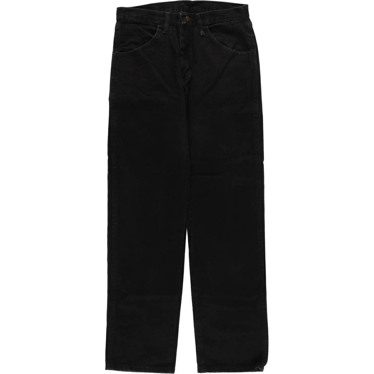 古着 ラスラー RUSTLER ブラックデニム ストレートデニムパンツ メンズ