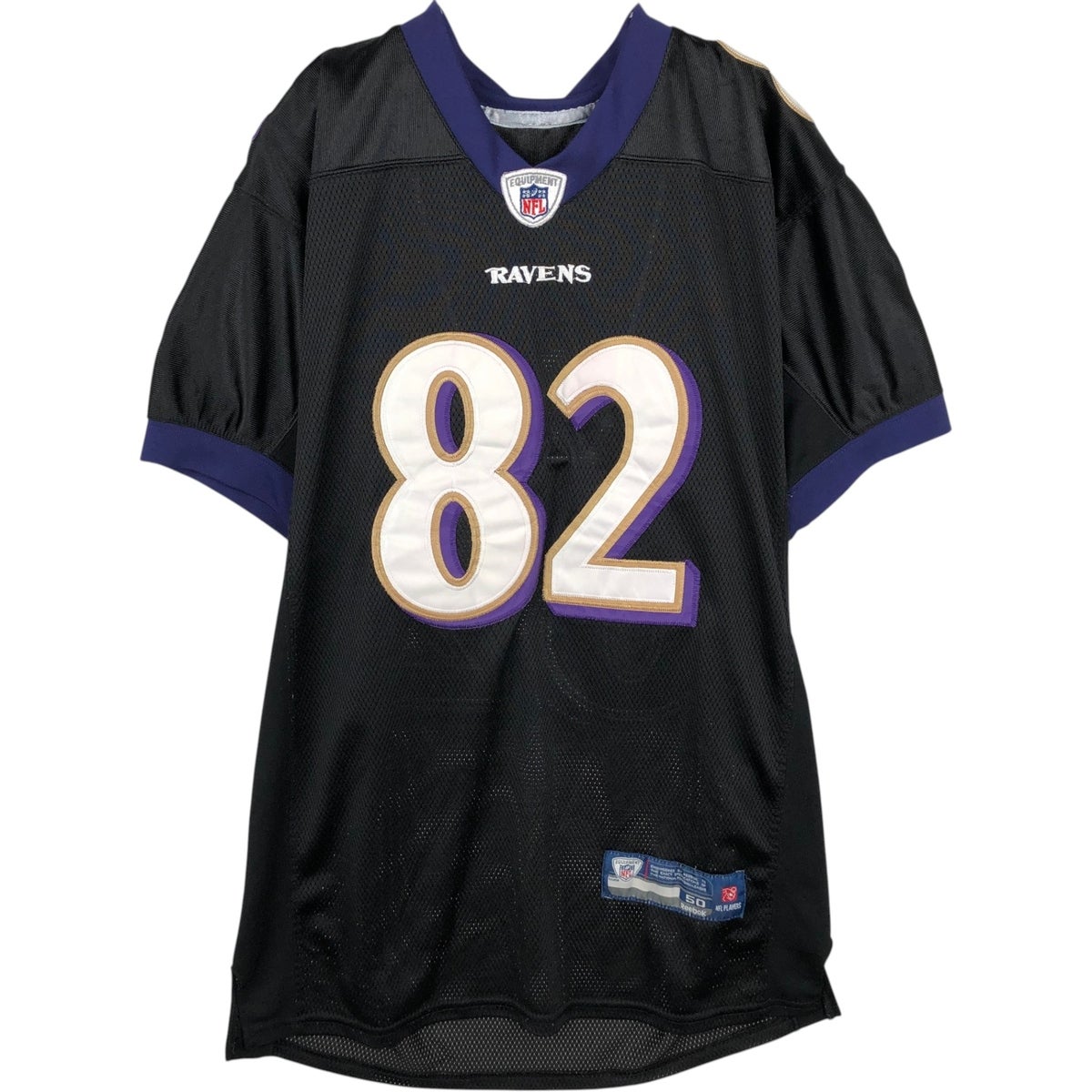 NFL リーボック ボルチモアレイブンズ ゲームシャツ 大きめ メッシュ 古着 リーボック Reebok NFL BALTIMORE RAVENS ボルティモアレイブンズ