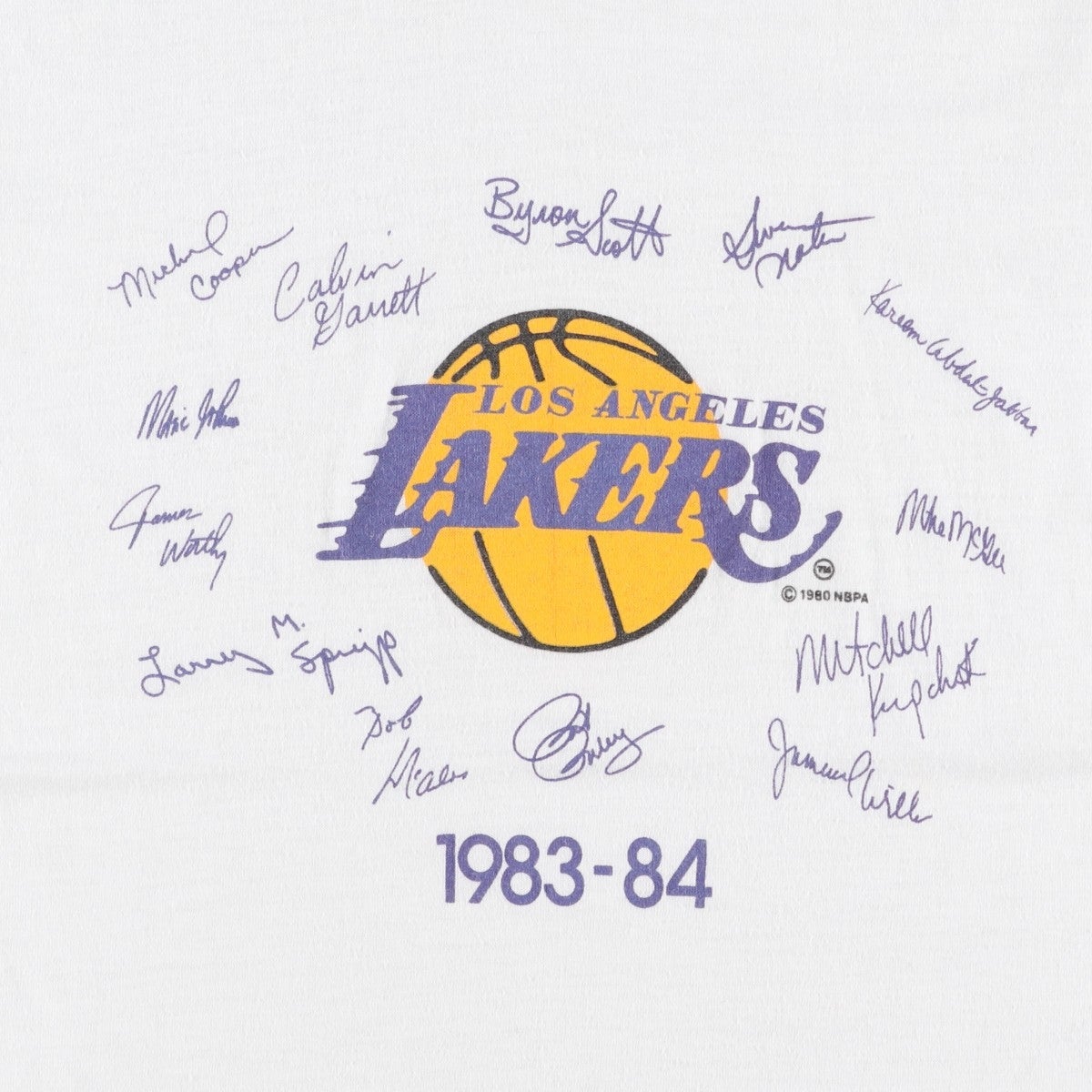 古着 80年代 NBA LOS ANGELES LAKERS ロサンゼルス レイカーズ ロゴT