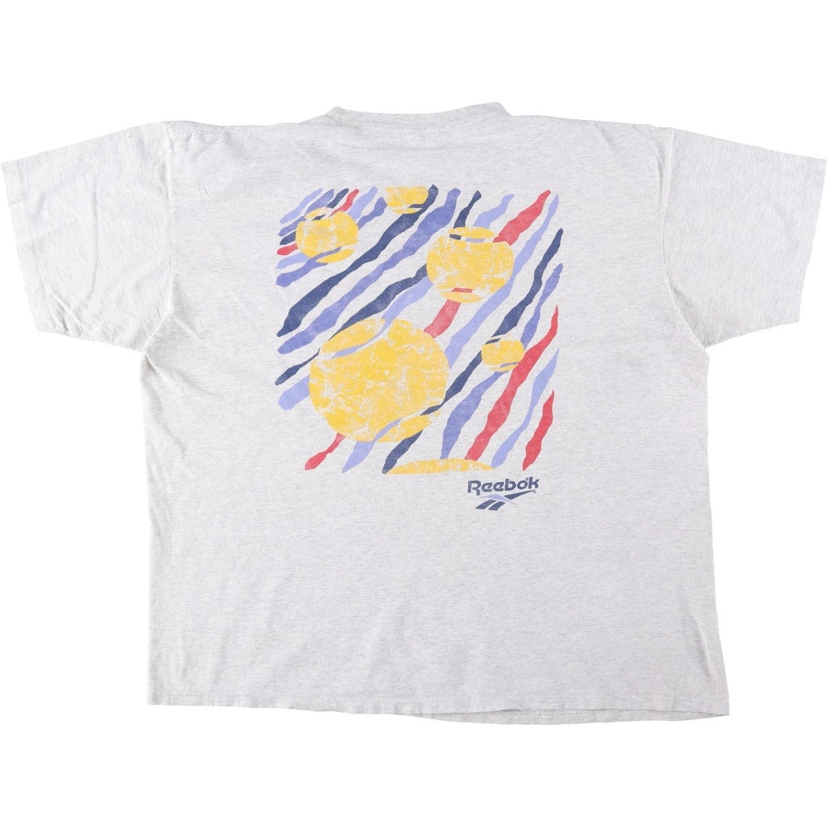 古着 90年代 リーボック Reebok スポーツプリントTシャツ USA製 メンズ