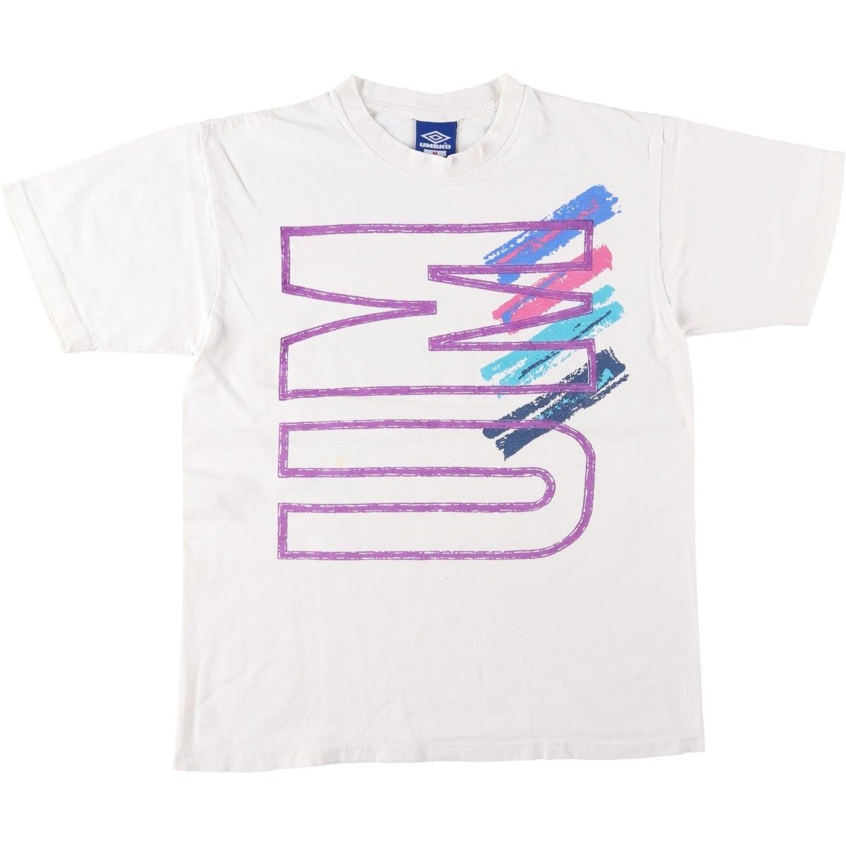 古着 90年代 アンブロ UMBRO 青タグ ロゴプリントTシャツ USA製 メンズ