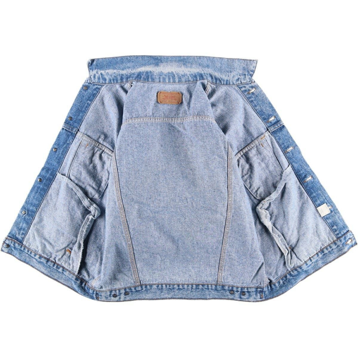 古着 80~90年代 リーバイス Levi's 70507-4813 ケミカルウォッシュ デニムジャケット Gジャン USA製 メンズL相当 ヴィンテージ/eaa603966 古着 80～90年代 リーバイス Levis 70507-4813 ケミカルウォッシュ