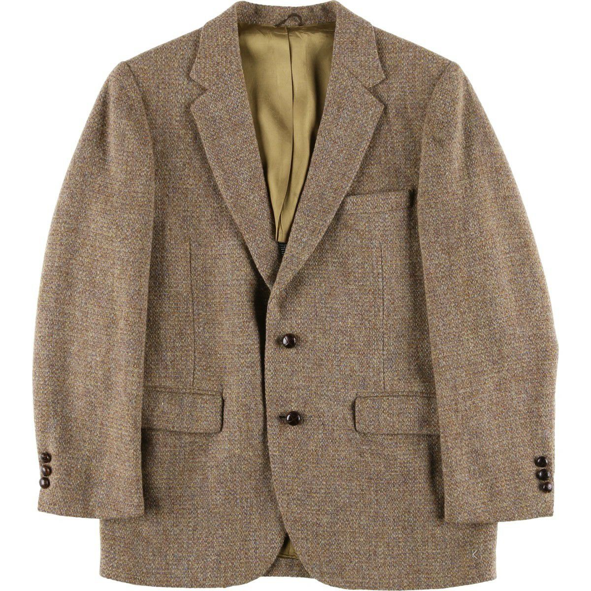古着 80年代 ハリスツイード Harris Tweed ウールテーラードジャケット