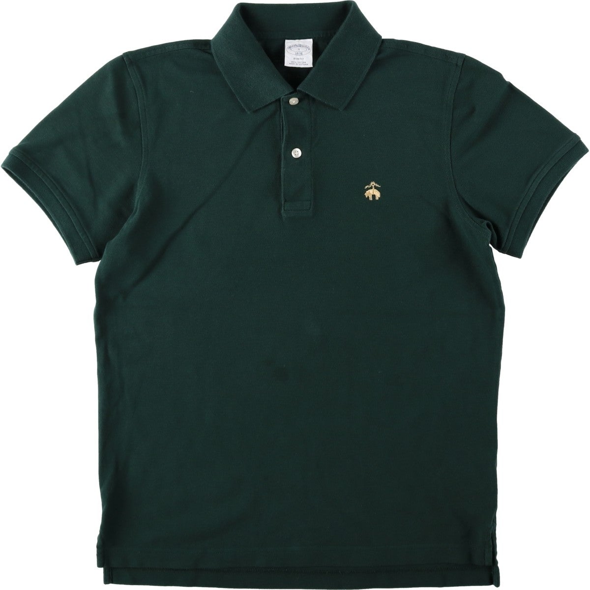 限定値引き【新品未使用】ブルックス ブラザーズ　ポロシャツ　グリーン 古着 ブルックスブラザーズ Brooks Brothers Est.1818 SLIM FIT 半袖