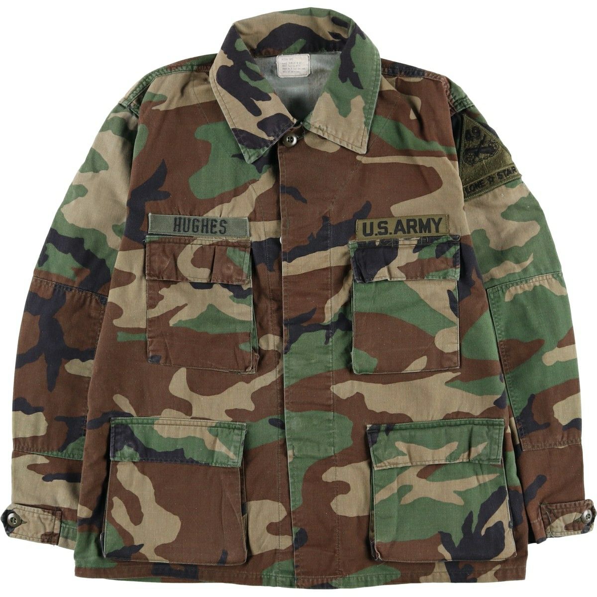 古着 米軍 迷彩柄 タイガーストライプカモ B.D.U ミリタリージャケット