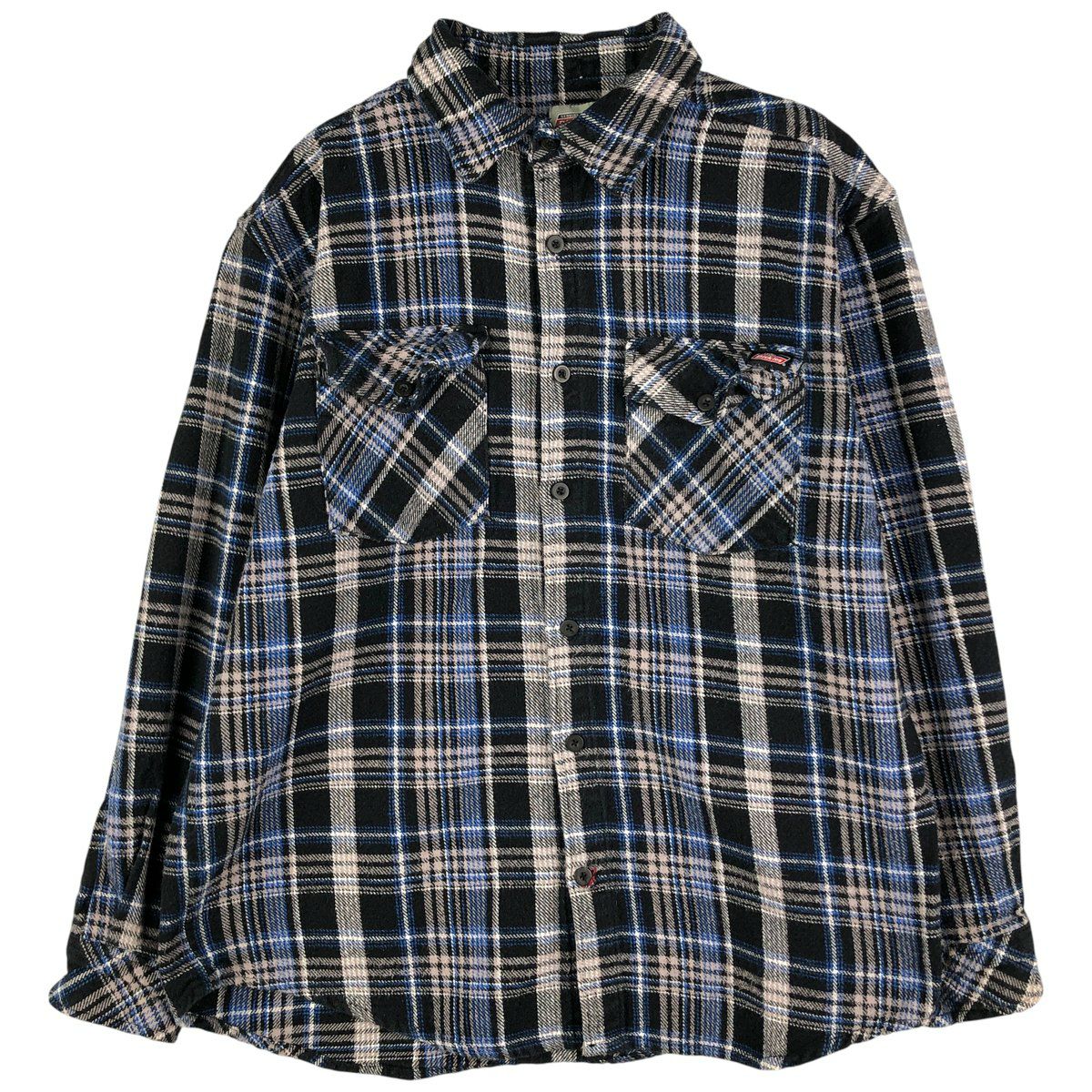 古着 ディッキーズ Dickies オンブレチェック 長袖 フランネルチェック