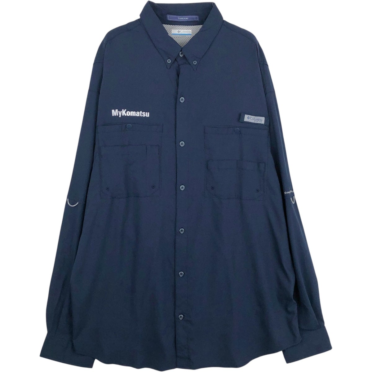 古着 コロンビア Columbia PFG OMNI-SHADE オムニシェイド 隠しボタン