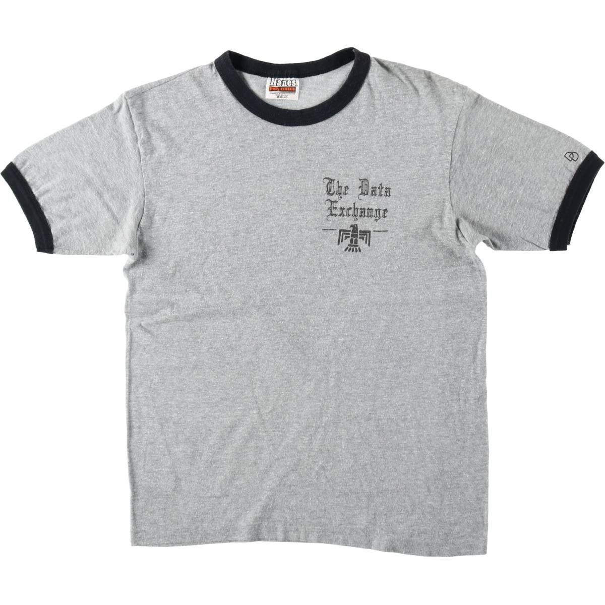 古着 80年代 ヘインズ Hanes POLY COTTON オレンジタグ リンガーT