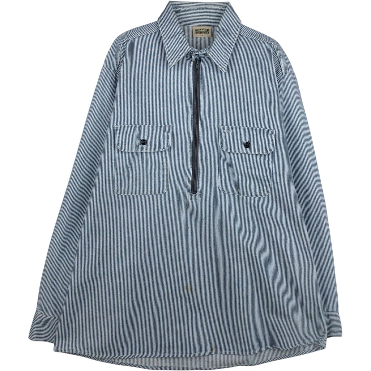 古着 90年代 ファイブブラザー Five Brother ストライプ柄 ヒッコリー