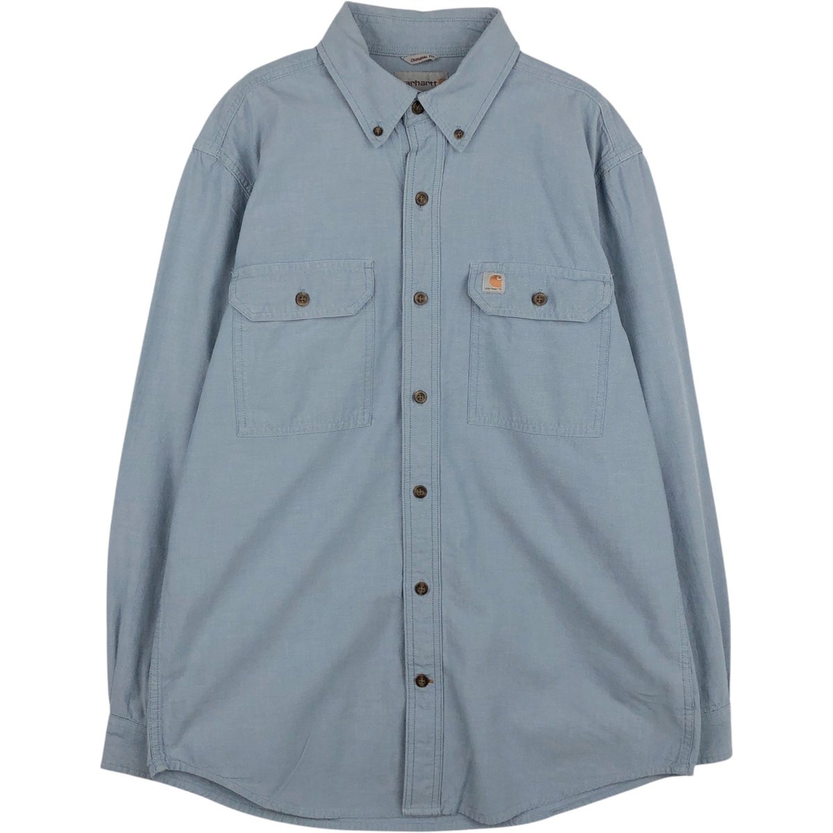 古着 カーハート Carhartt ORIGINAL FIT 長袖 ボタンダウン ワーク