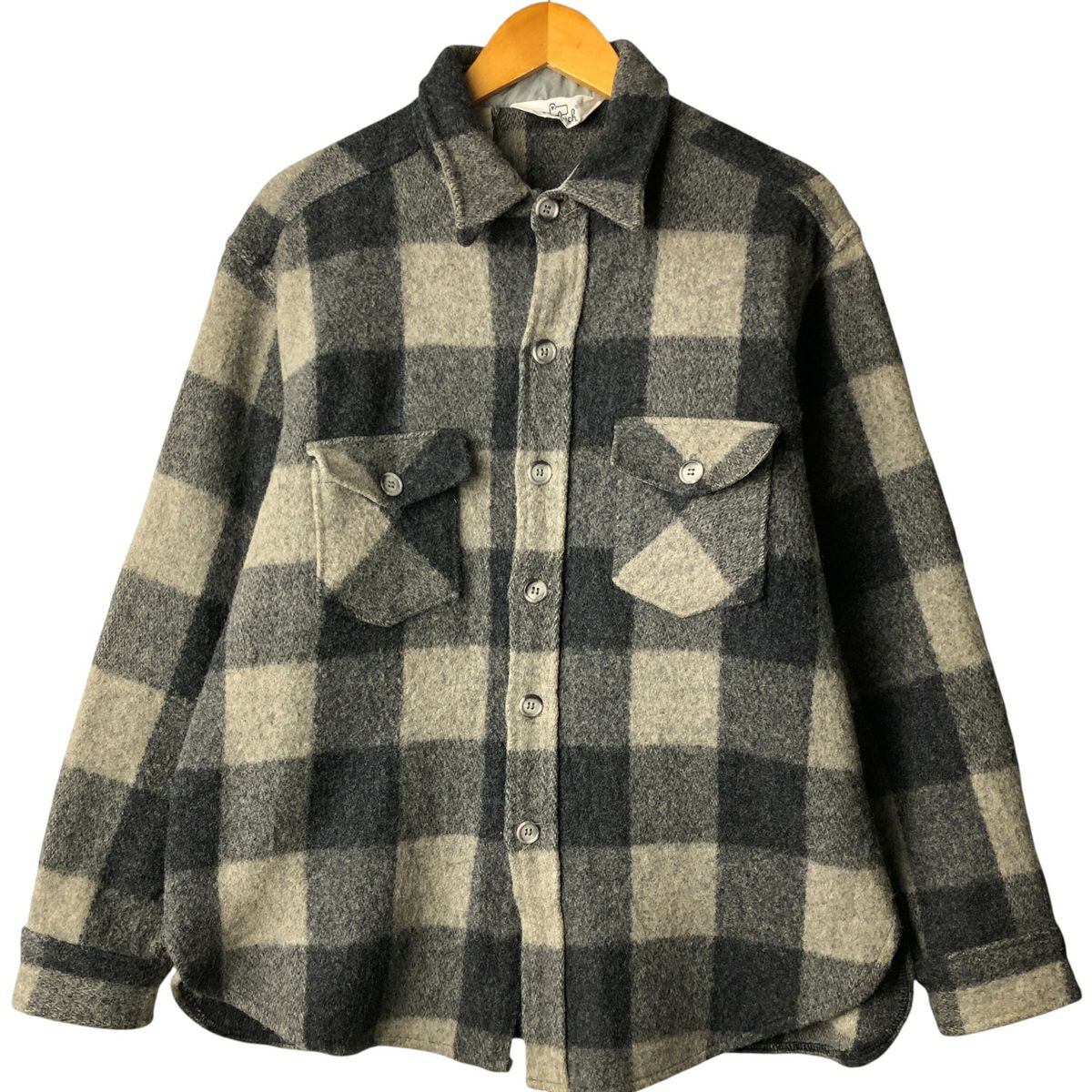 古着 70年代 ウールリッチ WOOLRICH バッファローチェック ウール
