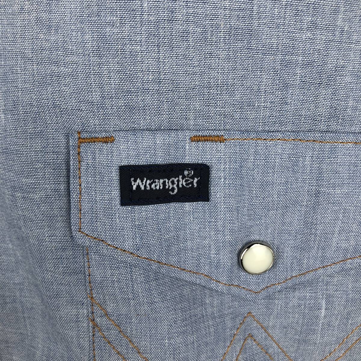 古着 90年代 ラングラー Wrangler シャンブレー 長袖 デニム