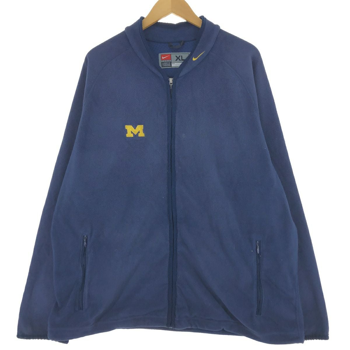 古着 90～00年代 ナイキ NIKE TEAM フリースジャケット USA製 メンズXL