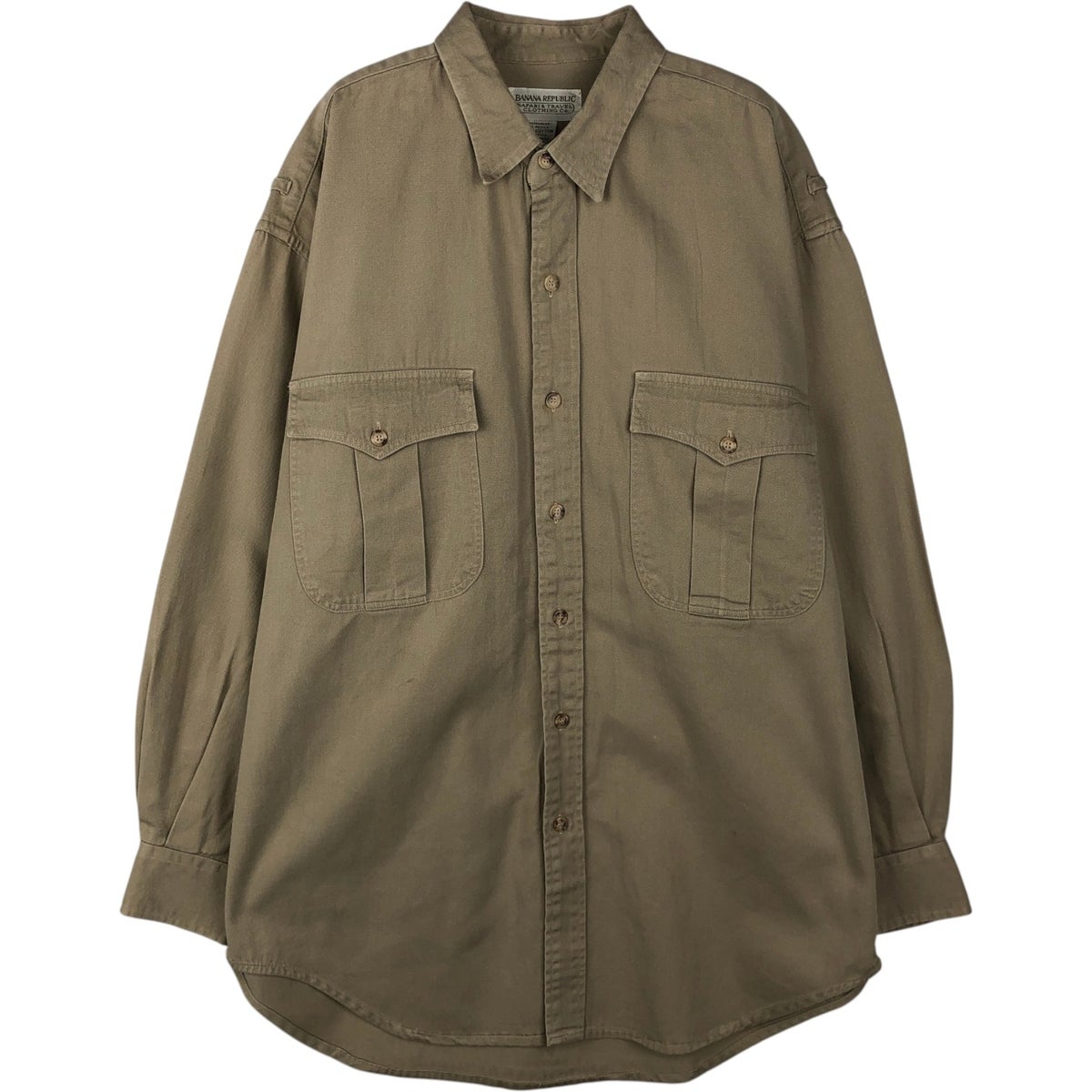 古着 バナナリパブリック BANANA REPUBLIC 長袖 リネンシャツ メンズM