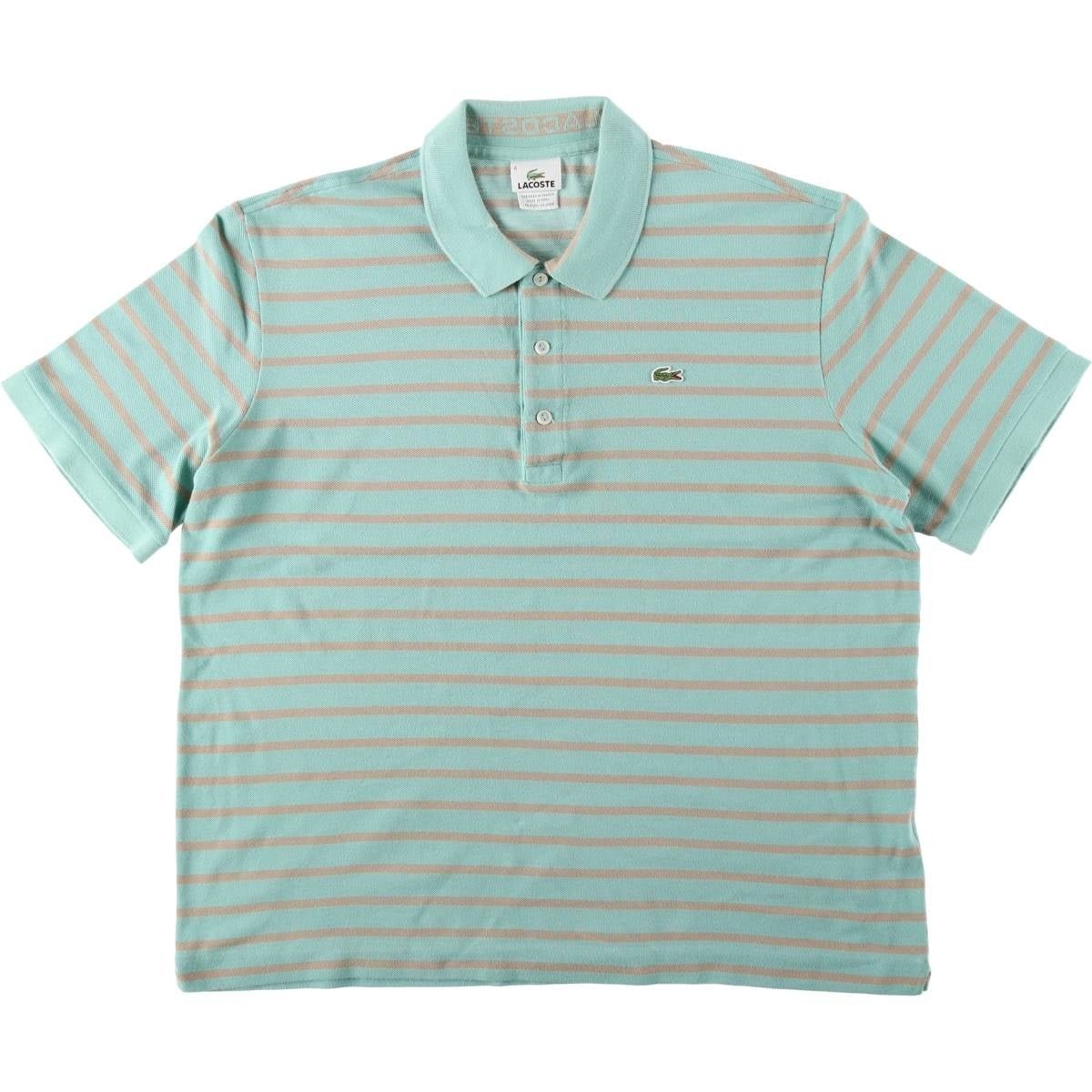 古着 ラコステ LACOSTE SPORT 襟付き ハーフジップ 半袖 ポロシャツ