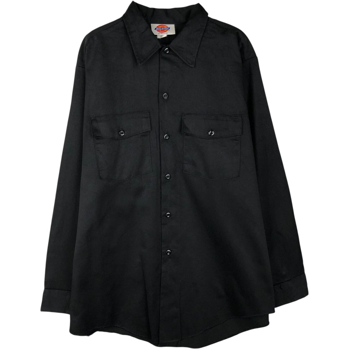 古着 90年代 ディッキーズ Dickies 長袖 ワークシャツ USA製 メンズM
