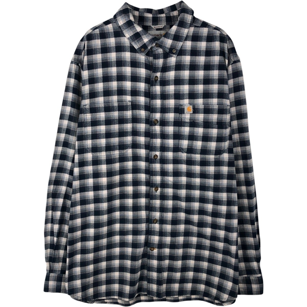 古着 カーハート Carhartt RELAXED FIT チェック柄 長袖 ボタンダウン