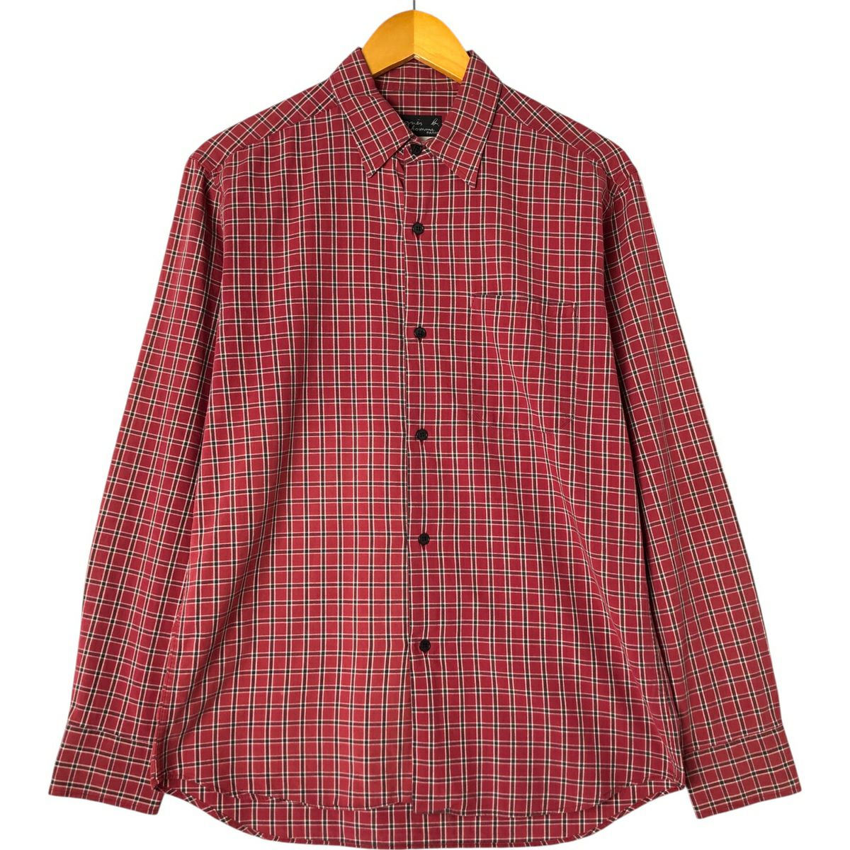 古着 アニエスベー agnes b. HOMME 長袖 コットンチェックシャツ