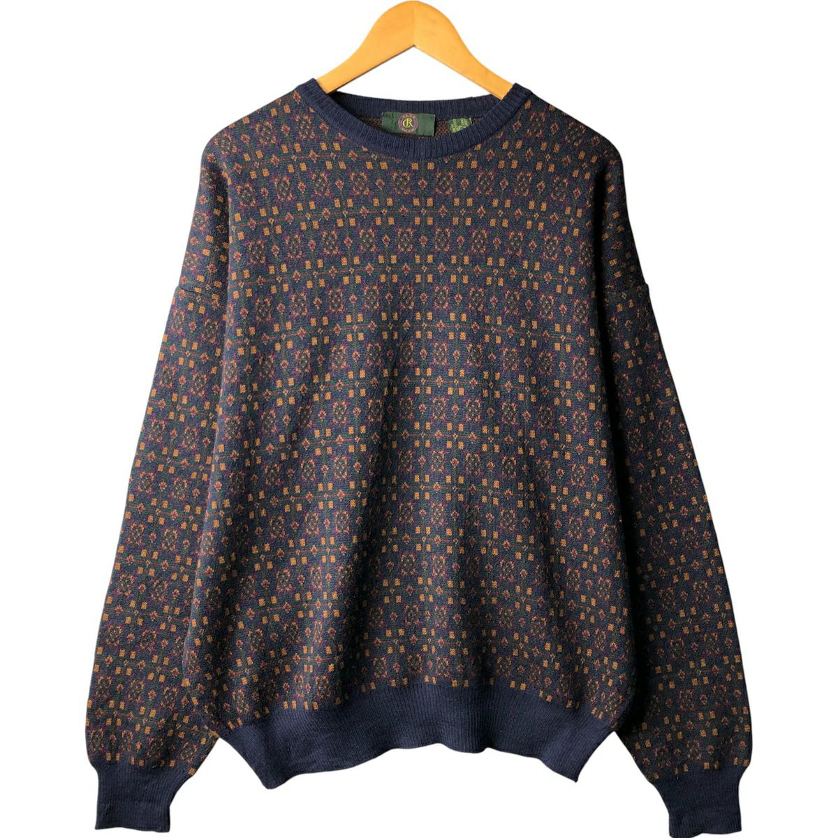 古着 CLUB ROOM Vネック カシミアニットセーター メンズL相当