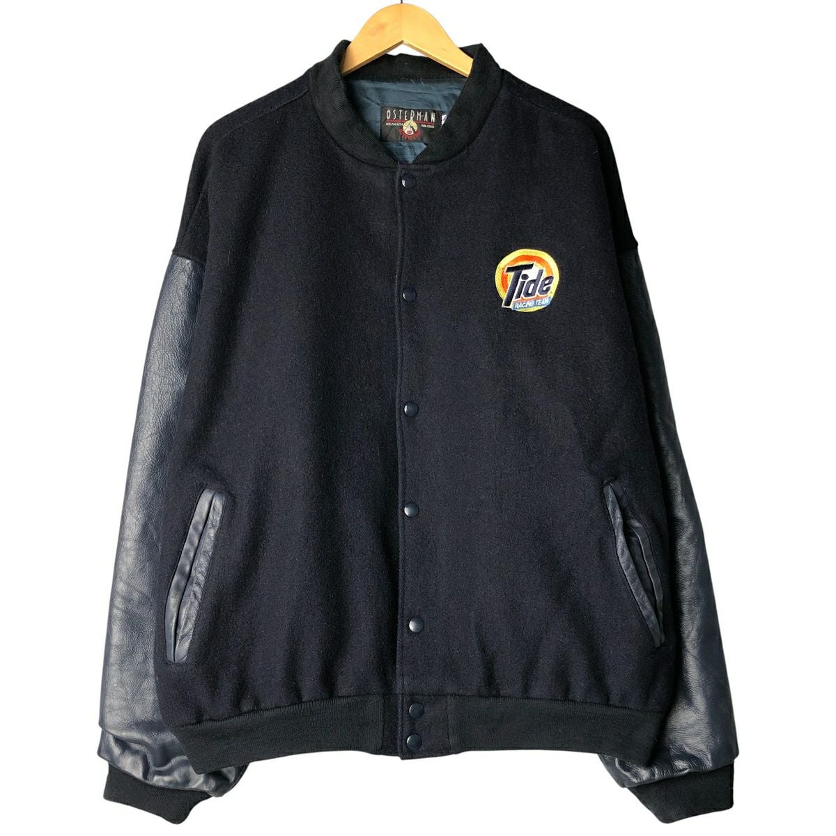 古着 90年代 オスターマン Osterman ビッグサイズ 袖革ウールボタン