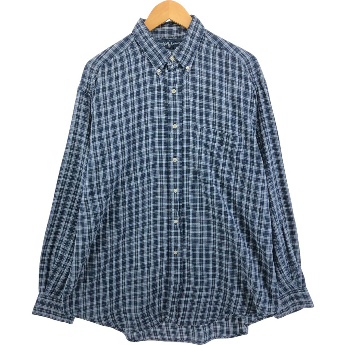 古着 ラルフローレン Ralph Lauren BIG SHIRT ギンガムチェック 長袖