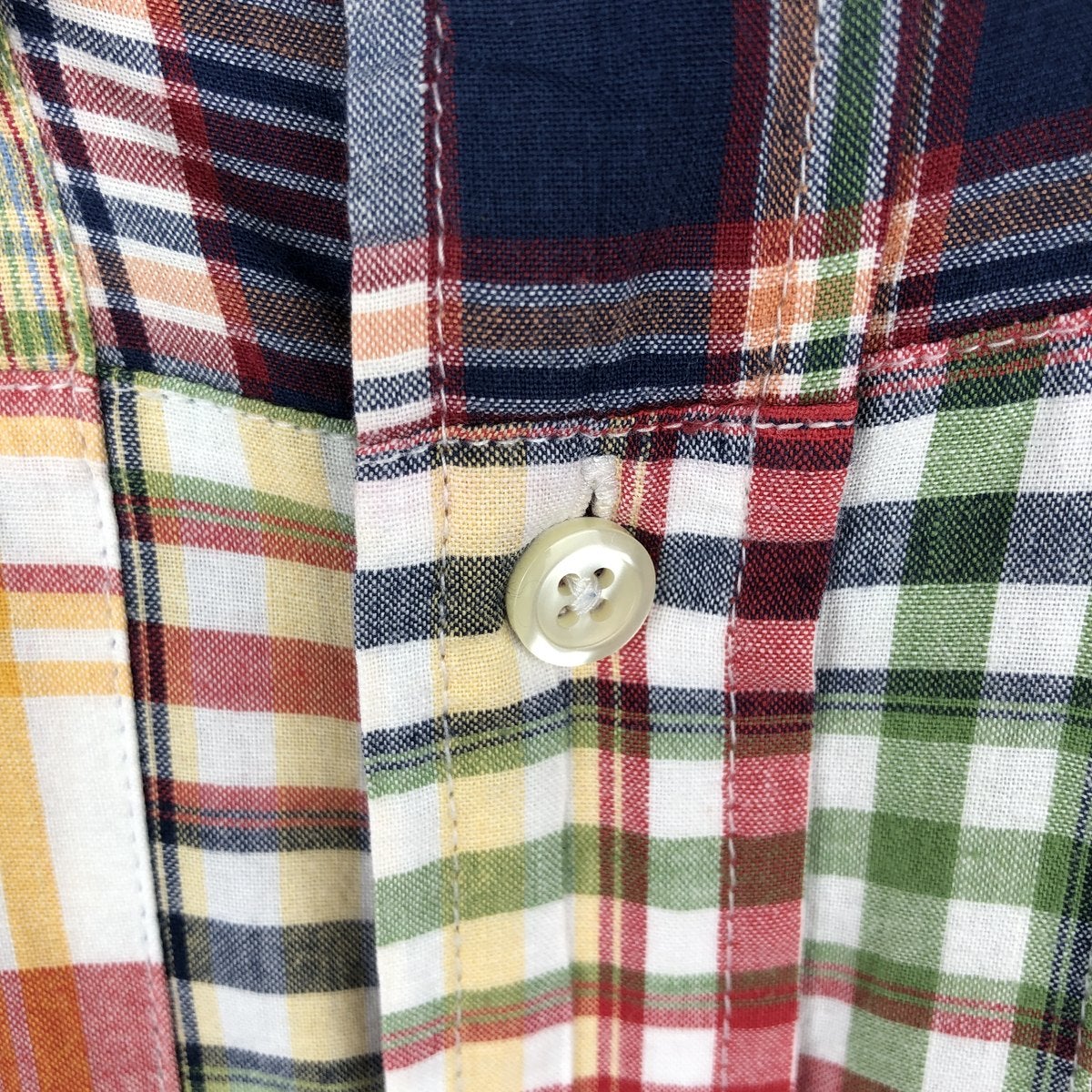 古着 ブルックスブラザーズ Brooks Brothers 346 パッチワーク 半袖