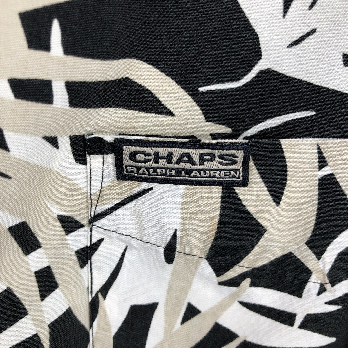 古着 ラルフローレン Ralph Lauren CHAPS チャップス 総柄 リーフ柄