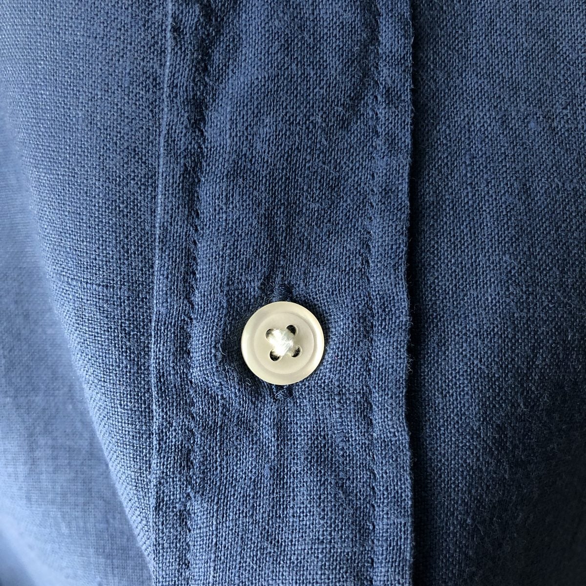 古着 90年代 ギャップ GAP オールドギャップ FITTED 長袖 リネンシャツ