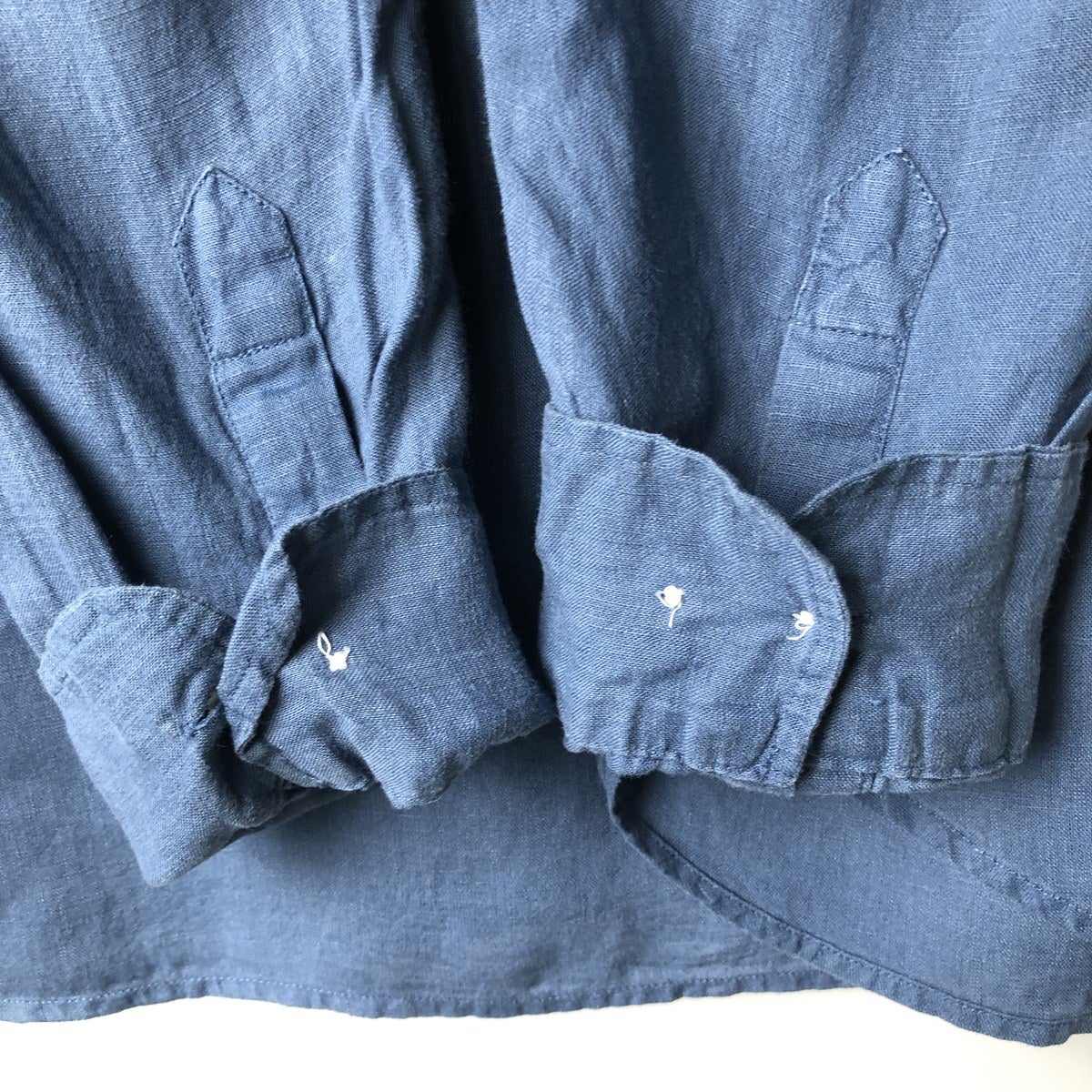 古着 90年代 ギャップ GAP オールドギャップ FITTED 長袖 リネンシャツ