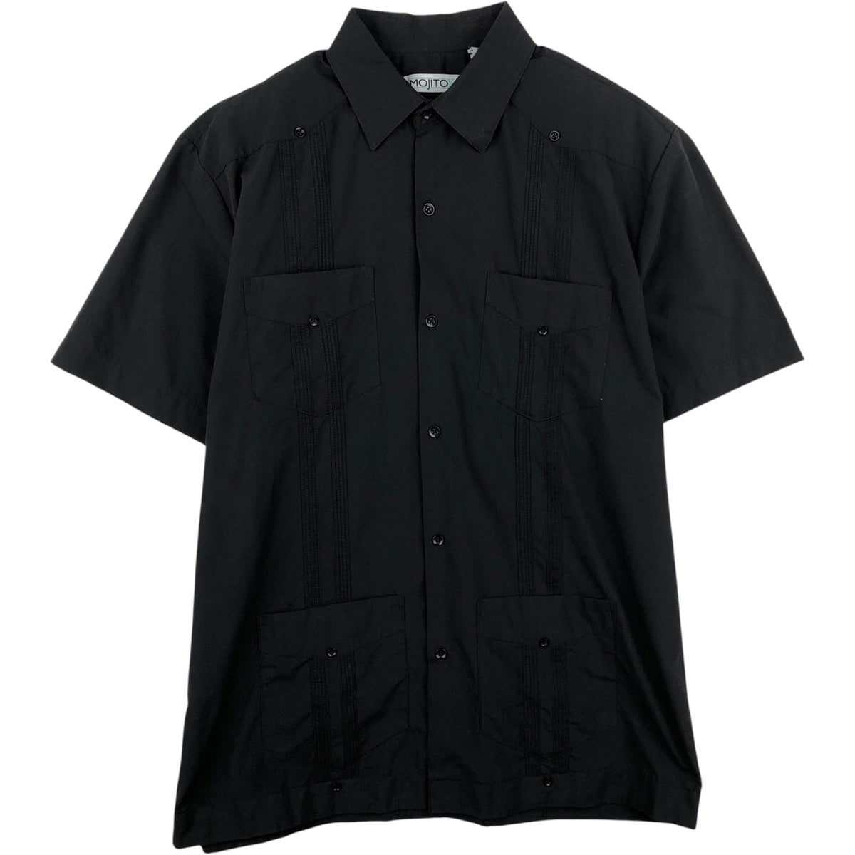 古着 THE GENUINE HABAND GUAYABERA 半袖 メキシカンシャツ キューバ