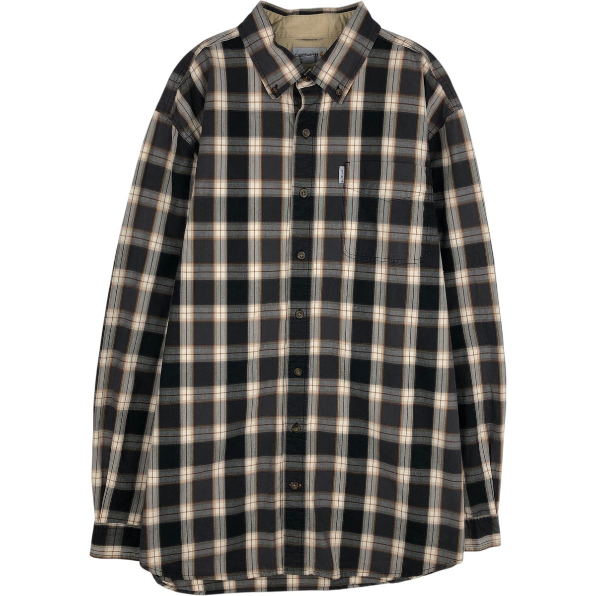 古着 カーハート Carhartt RELAXED FIT チェック柄 長袖 ボタンダウン
