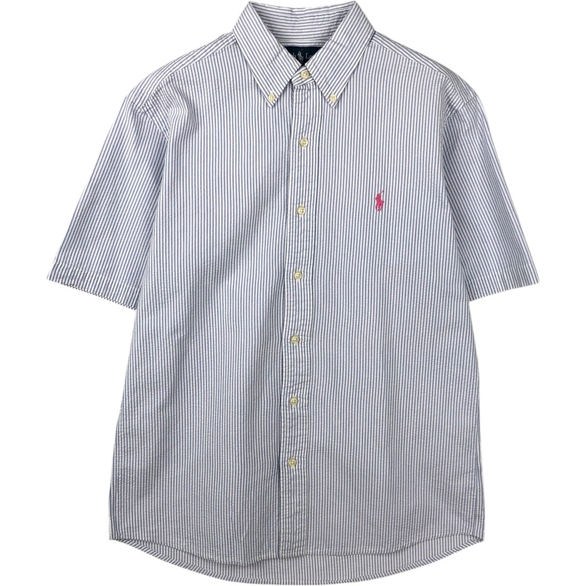 古着 ラルフローレン Ralph Lauren CLASSIC FIT 半袖 シアサッカー