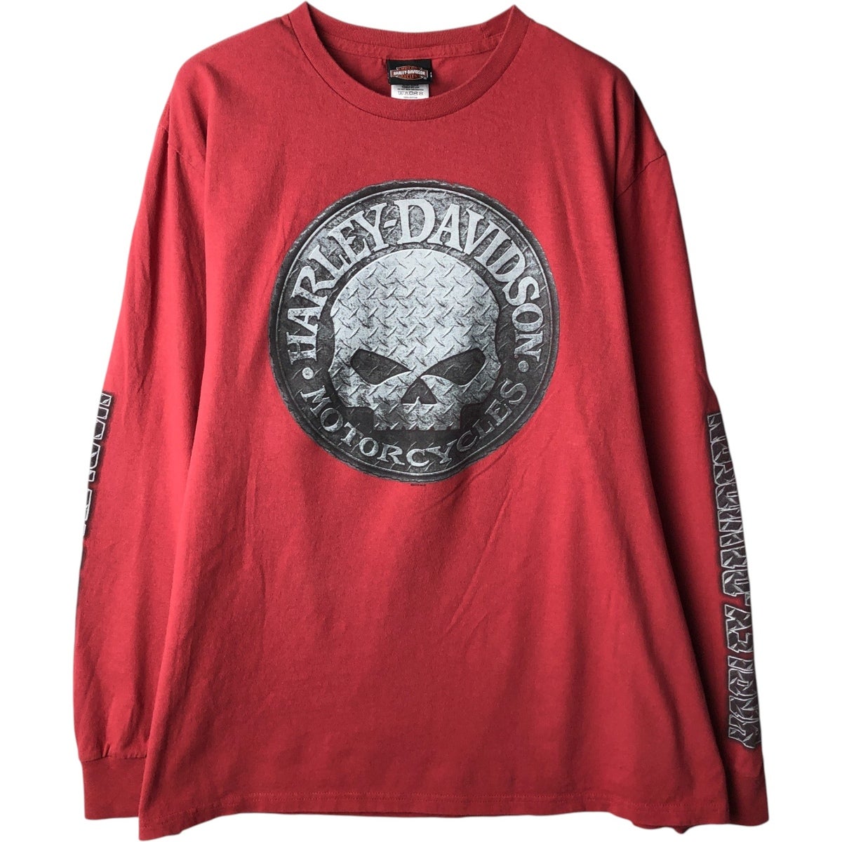 古着 ハーレーダビッドソン Harley-Davidson ドクロ柄 スカル柄 ロング