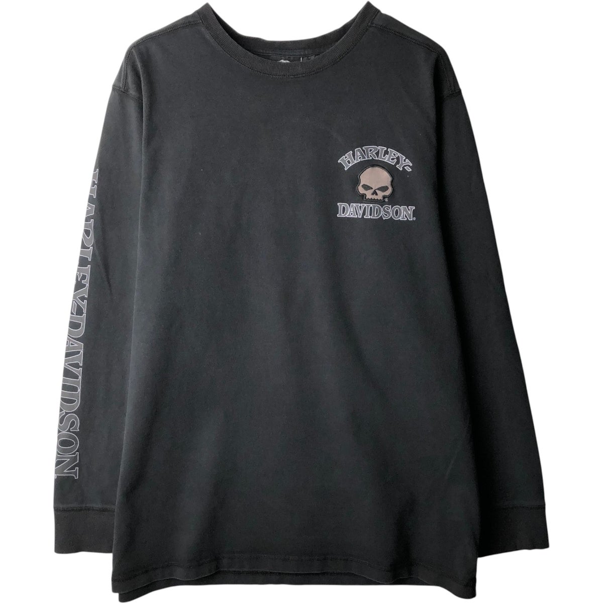 古着 ハーレーダビッドソン Harley-Davidson ドクロ柄 スカル柄 ロング