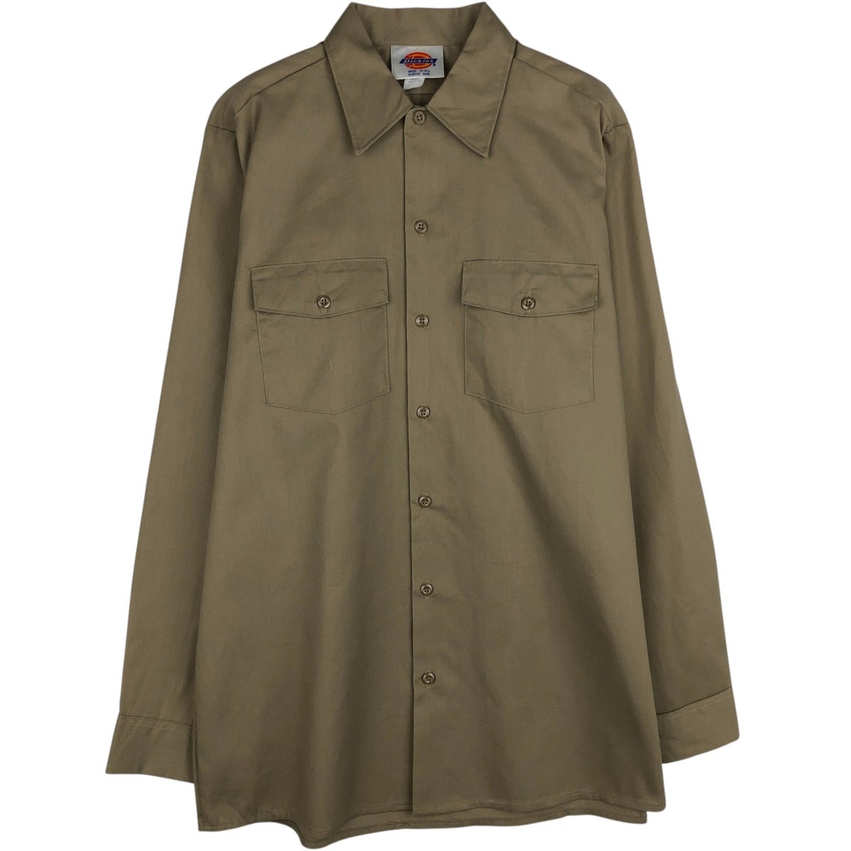 古着 90年代 ディッキーズ Dickies 長袖 ワークシャツ 17-171/2 メンズ