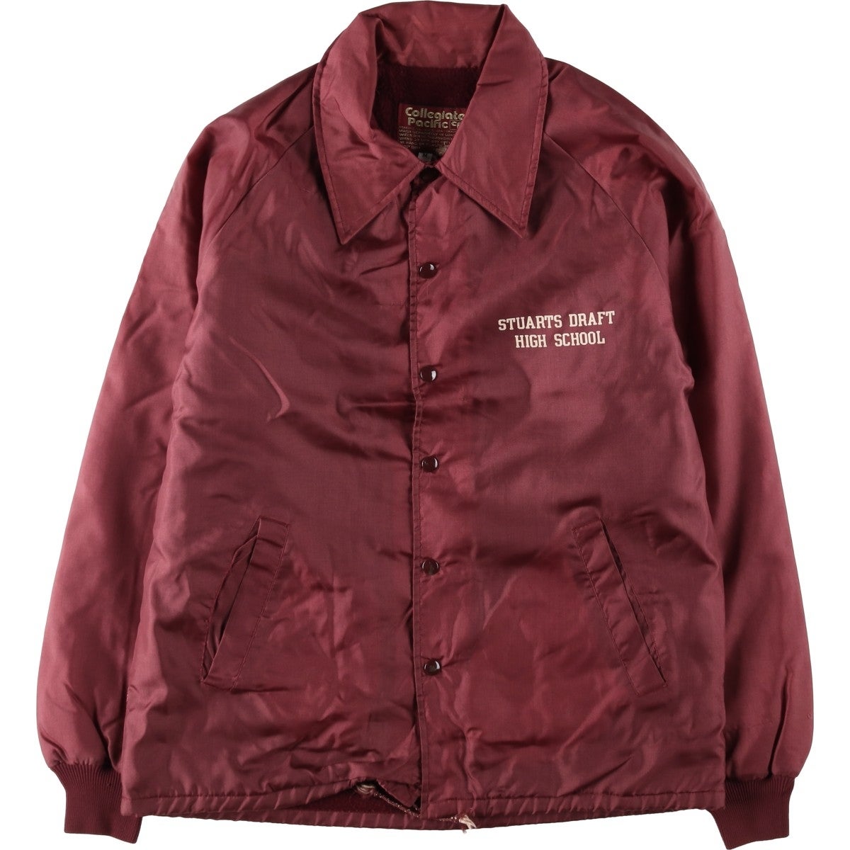 極上 70s 80s カレッジ コーチジャケット IDEAL製 アルミジップ 古着 80年代 COLLEGIATE PACIFIC カレッジ コーチジャケット USA製