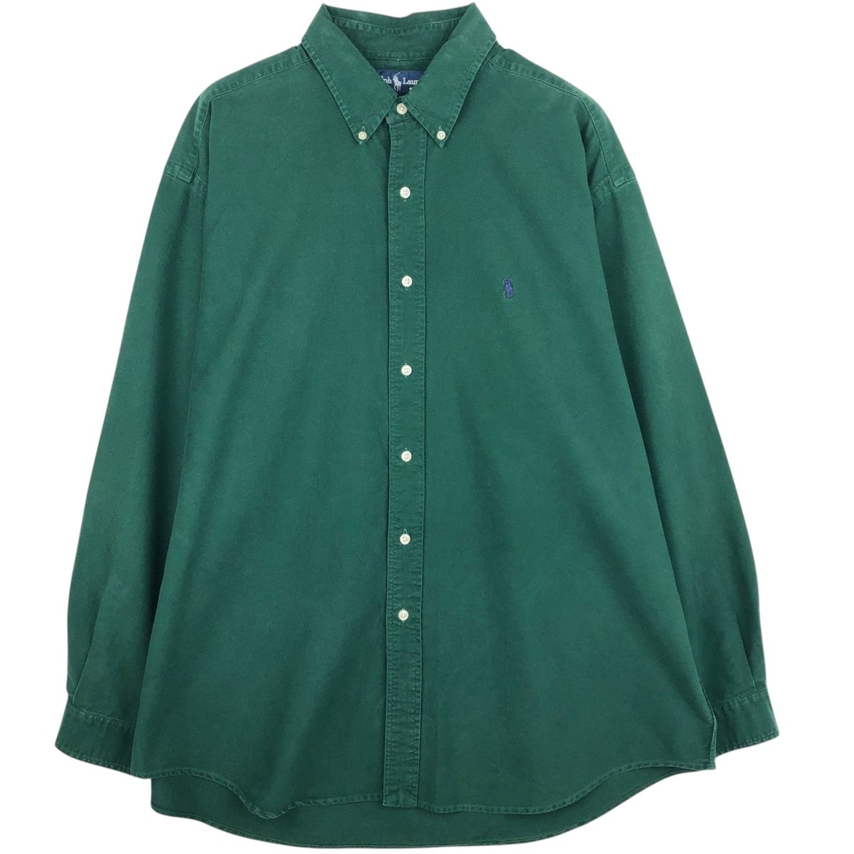 古着 ラルフローレン Ralph Lauren BLAKE シルク 長袖 ボタンダウン