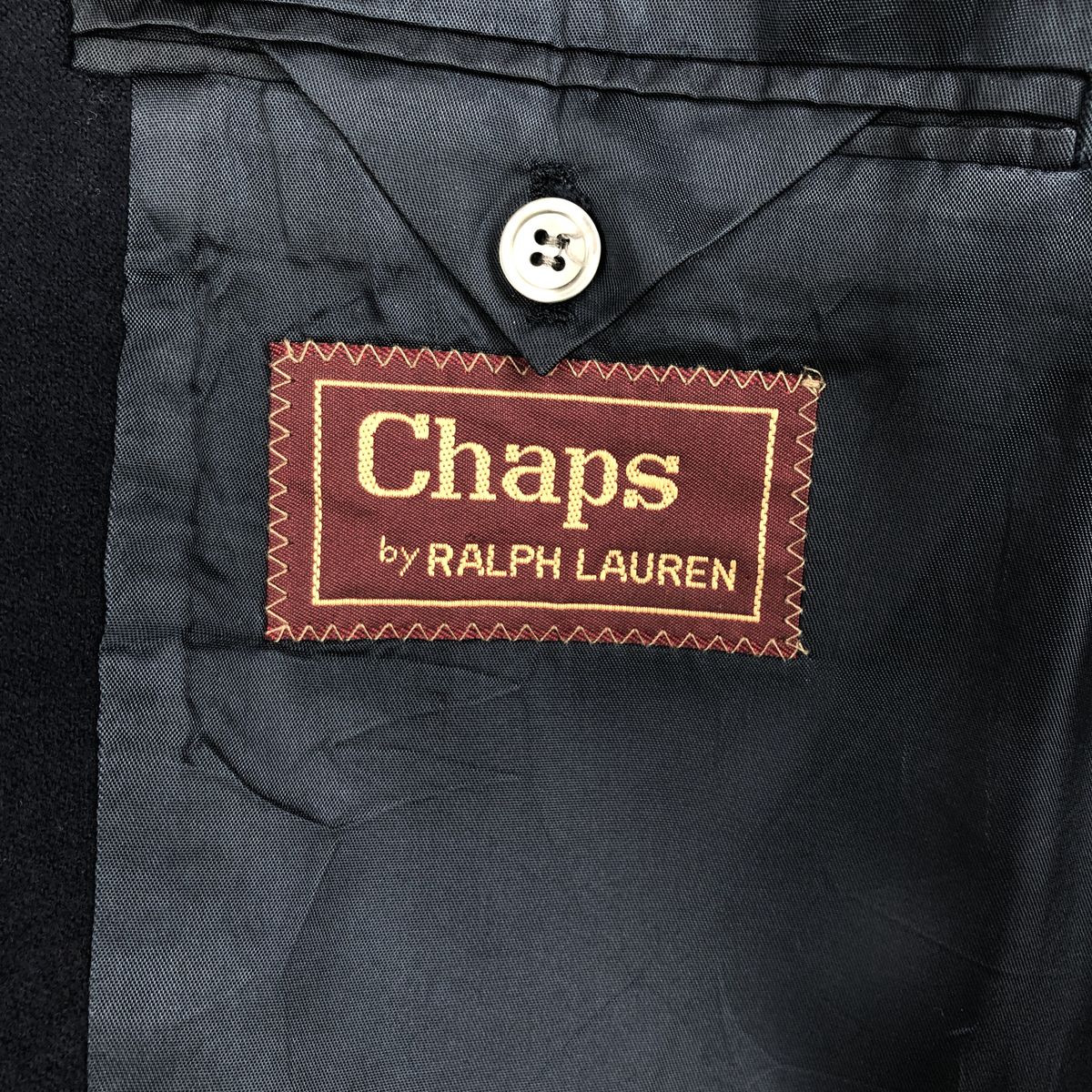 古着 80年代 ラルフローレン Ralph Lauren CHAPS チャップス 紺