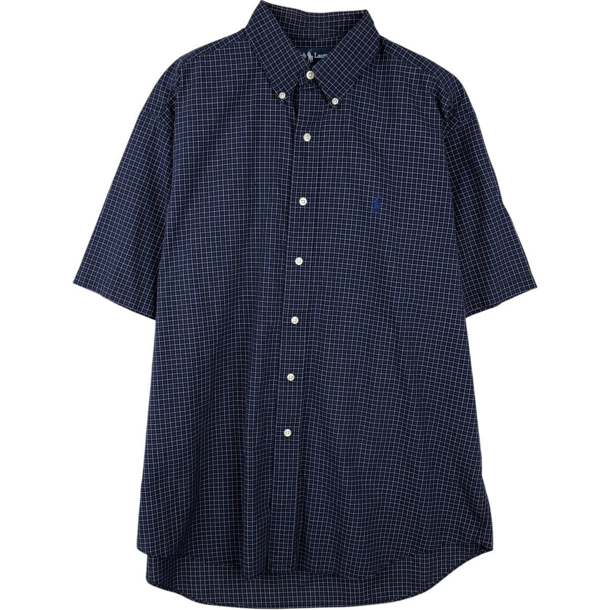 古着 ラルフローレン Ralph Lauren BLAKE 半袖 ボタンダウン チェック