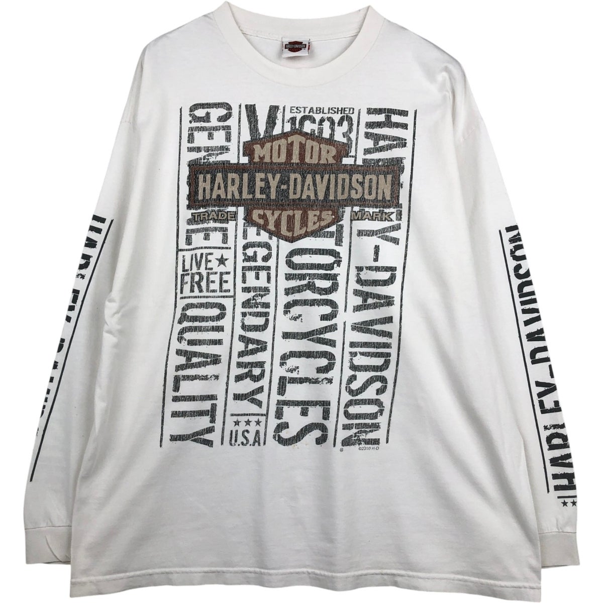 古着 ハーレーダビッドソン Harley-Davidson ロングTシャツ ロンT