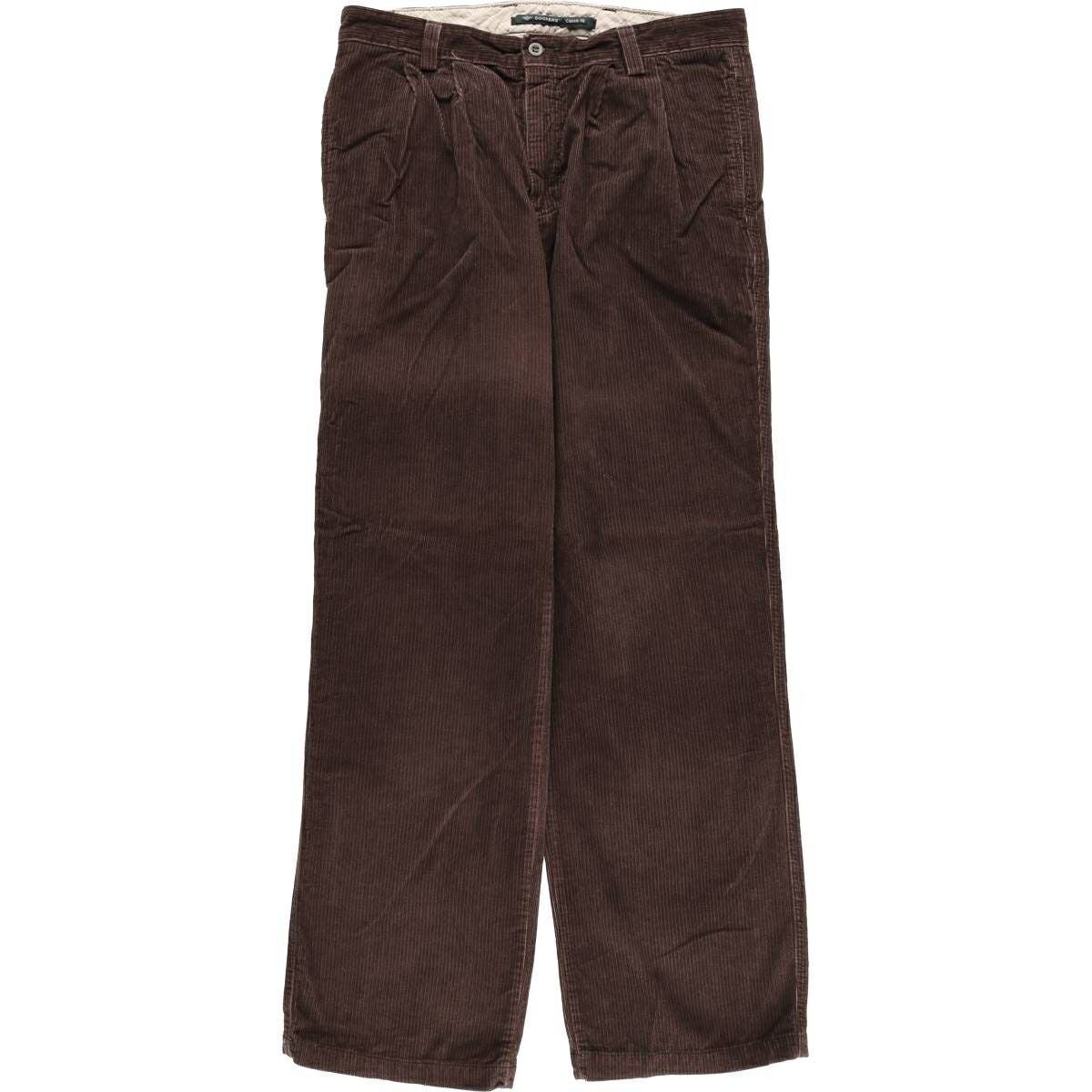 古着 ドッカーズ DOCKERS 太畝 ツータック コーデュロイパンツ メンズ